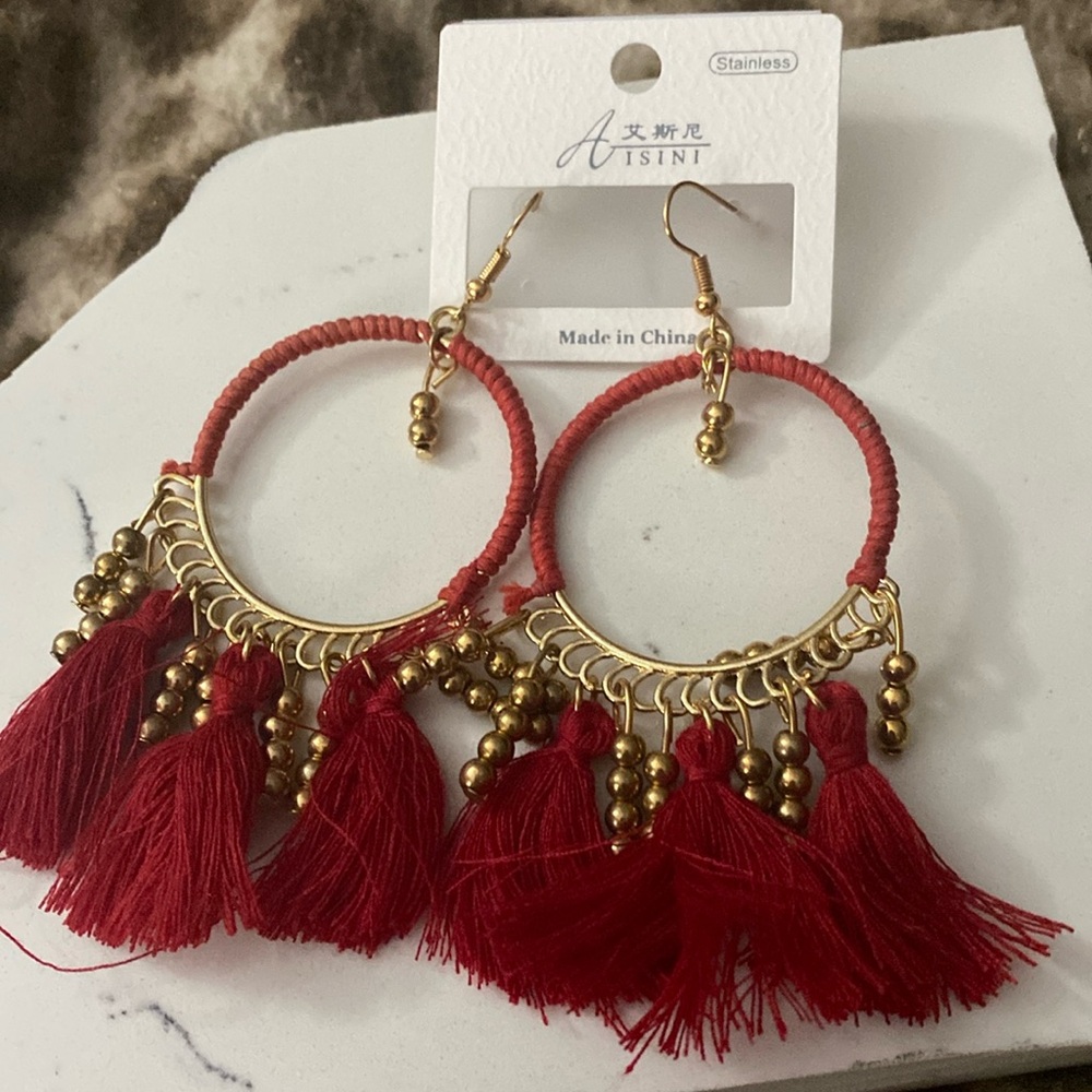 Boho chic tassel earrings